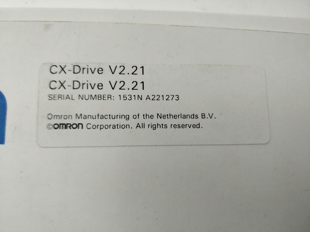 Omron CX-Drive Software V2.21