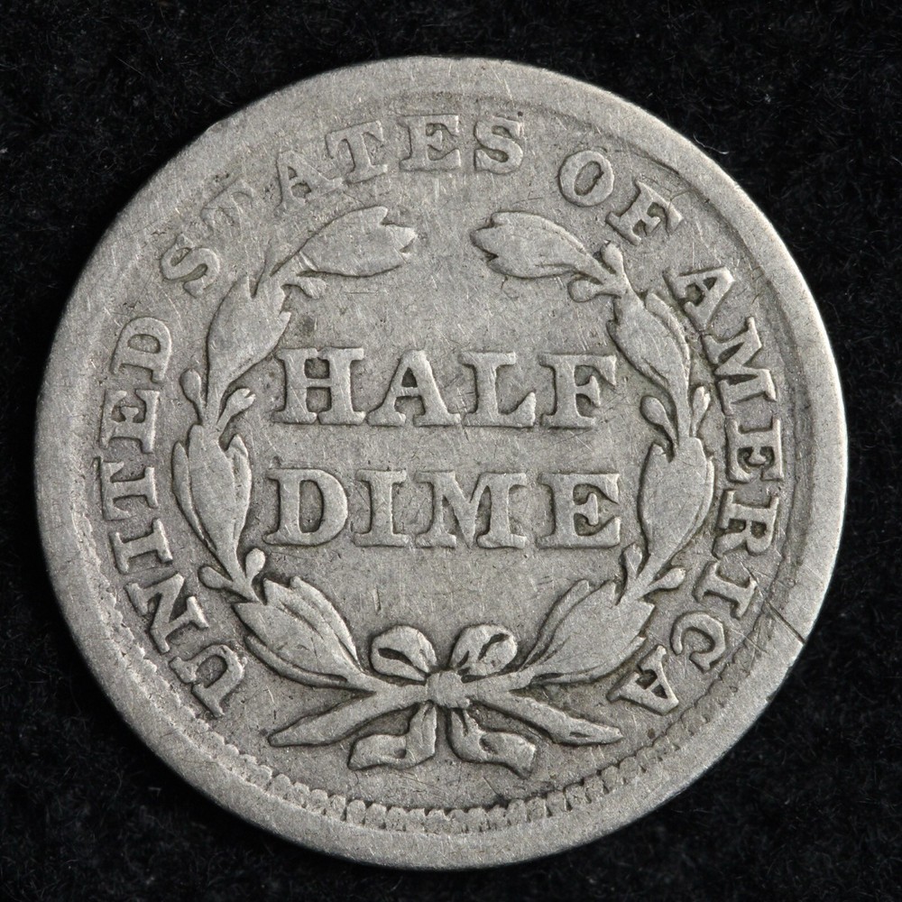 1856 Seated Liberty Silver Half Dime FINE E145 ZCR
