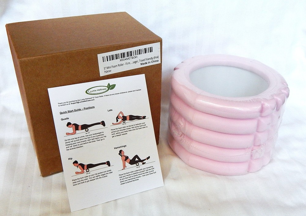 5" Mini Foam Exercise Roller Pink