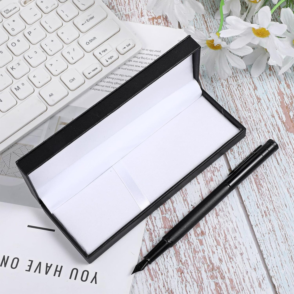 PU Leather Pen Gift Boxes Empty , Long Rectangle Single Pen Case Empty Ballpoint