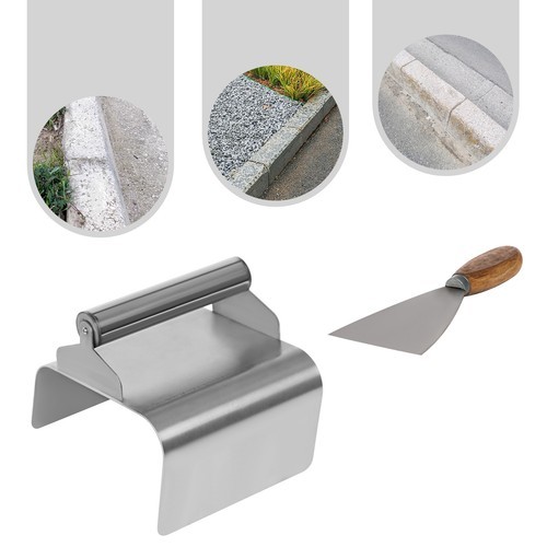 Cement Curbing Model Making Tool Concrete Trowel With Handle & Putty Knife Tool