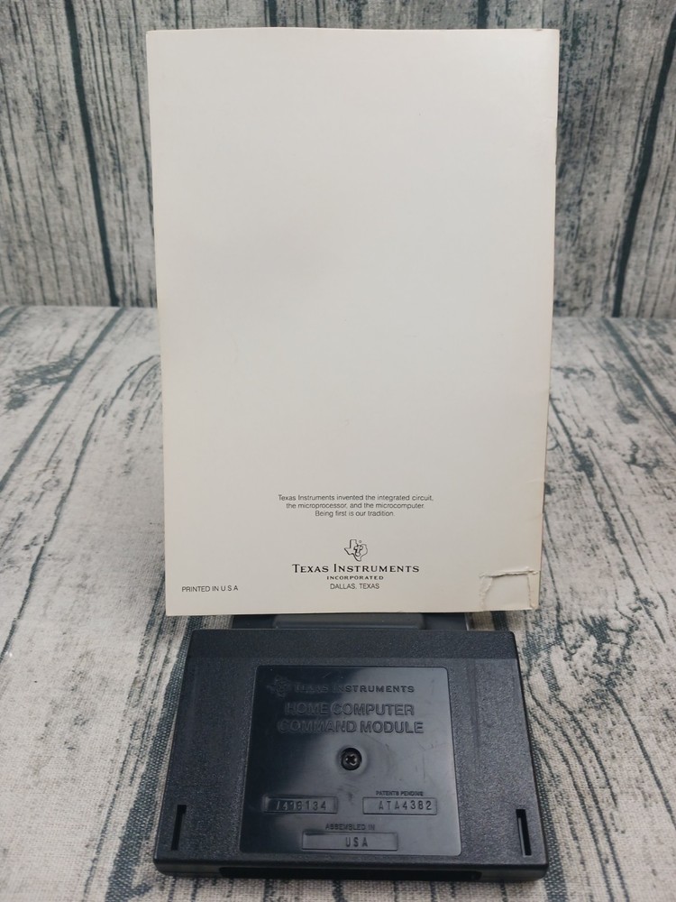 Vintage Texas Instruments Home Computer Parsec W/ Original Instruction Manual