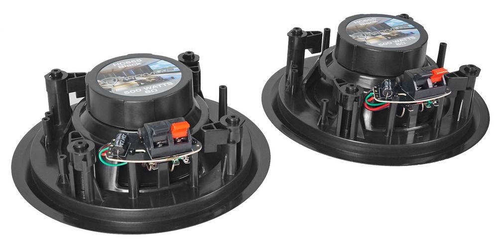 4) Black Ceiling Speaker System+Bluetooth Amp/Receiver 4 Restaurant/Office