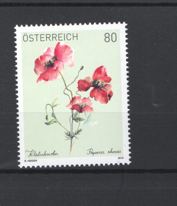 AUSTRIA 2019 FLOWER MNH - 13448
