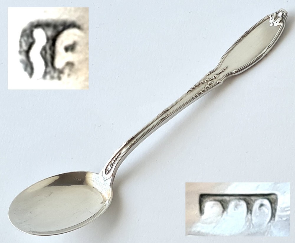 Empire Spoon Ice Spoon Silver Belgium around 1900 A24