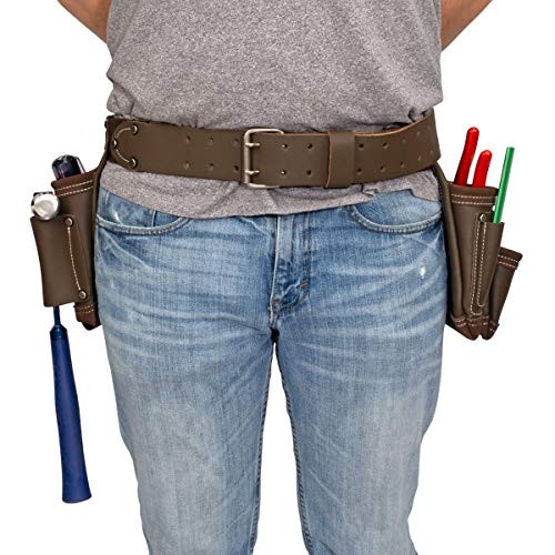 94744 7 Pocket Leather Tool Apron
