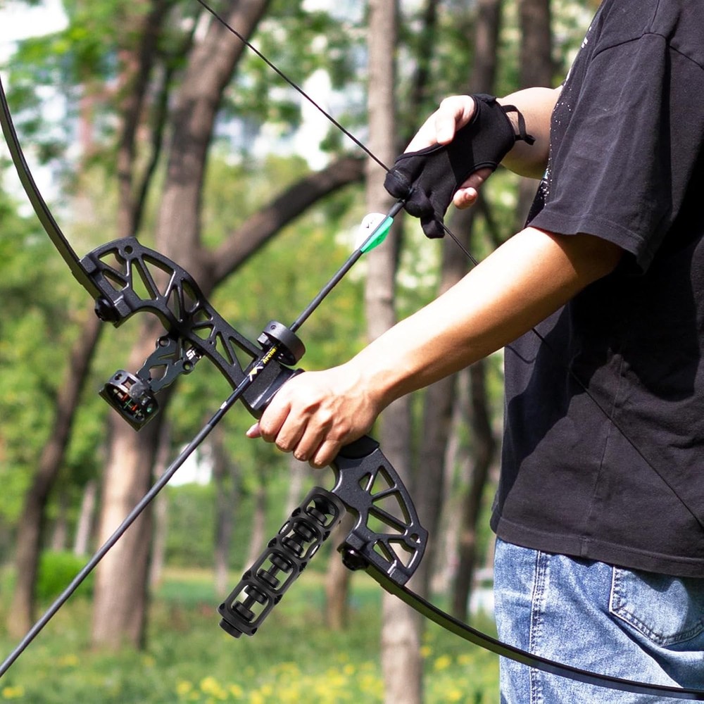 Archery 6" Lightweight Bow Stabilizer - Flexible Coupling Stabilizer for Compoun