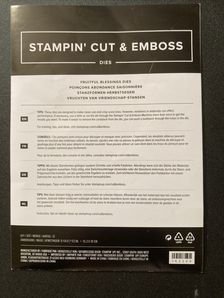 stampin up fruitful blessings