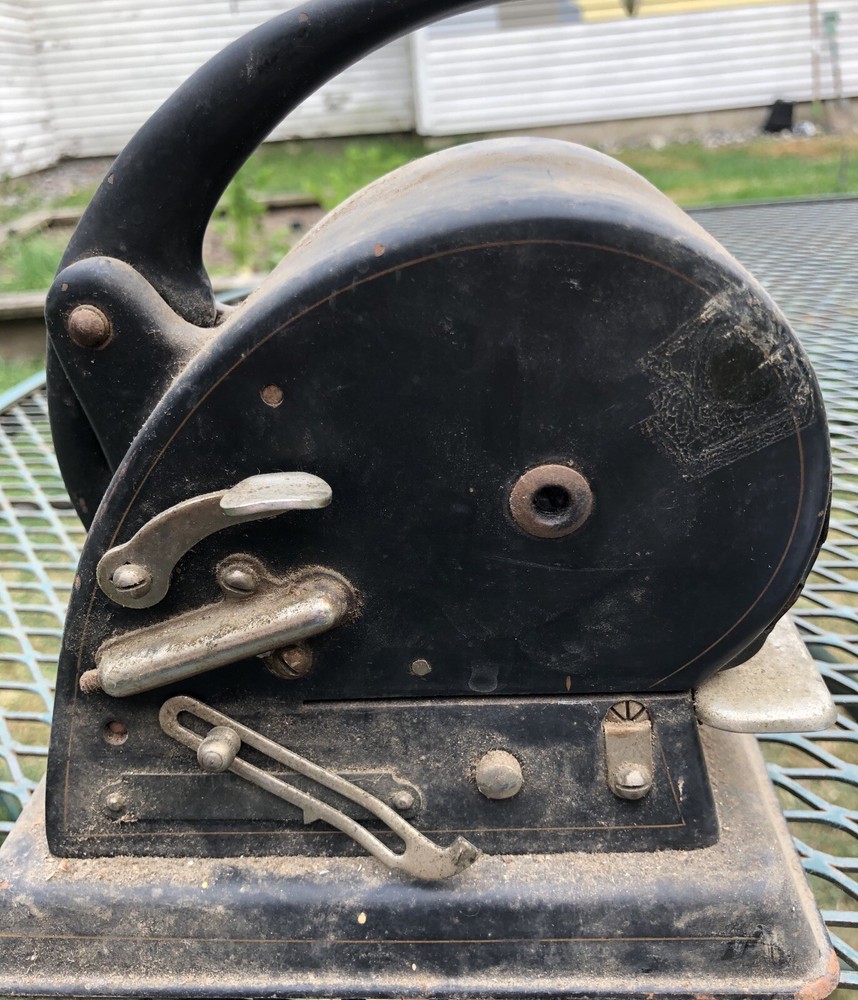 Antique Check Protector - Vintage Model Still In Working Condition! See Pics.