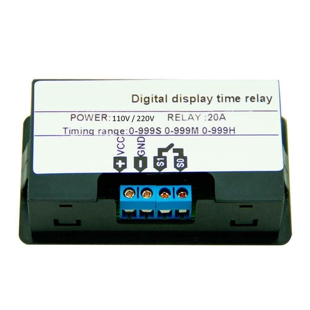 AC 110V 220V Timer Cycling Module Digital Display Time Delay Relay Timing Switch