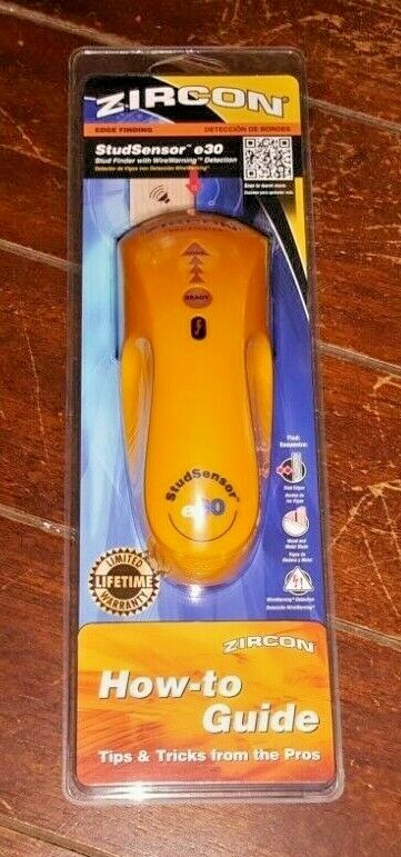 Zircon Edge Finding Stud Sensor e30: Stud Finder with Wire Warning Detection!
