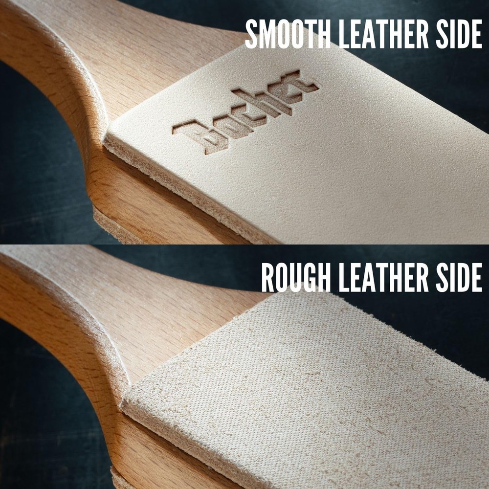 Handmade Leather Strop with Stropping Compound