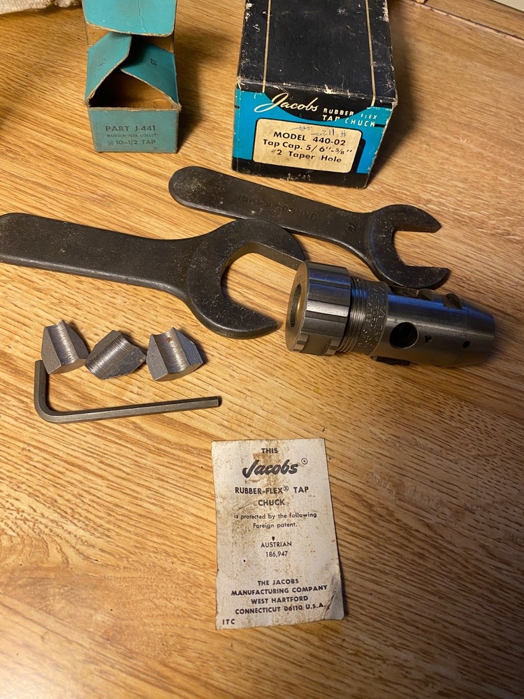 JACOBS Rubber-Flex Tap Chuck Kit Model #440-02 (5/16"=5/8")
