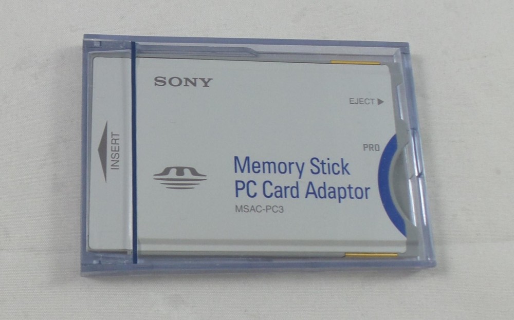 Vintage Sony Memory Stick PC Card Adapter (MSAC-PC3)