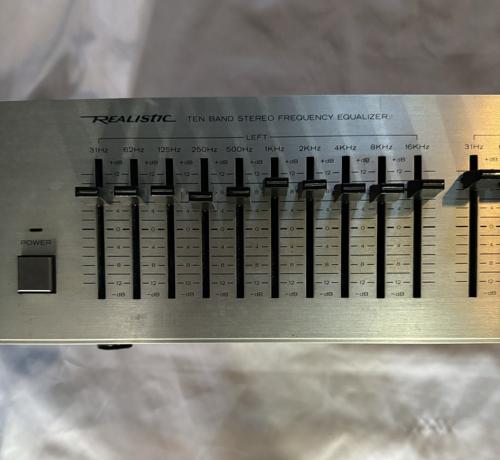 Realistic Ten Band Stereo Frequency Equalizer Model 31-2005 - Tested
