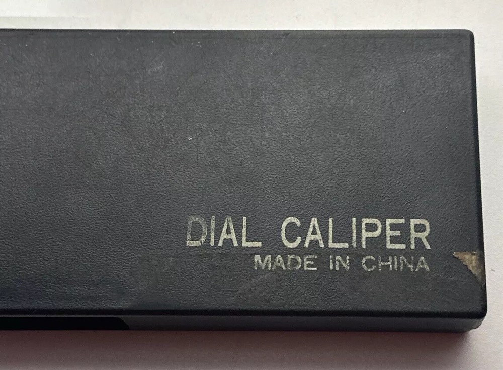Vintage Qing Gong Dial Caliper With Case Tested Working