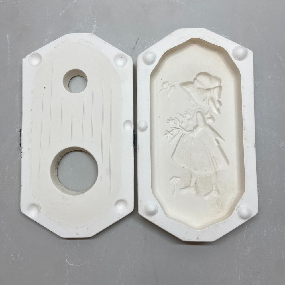 Ceramic Slip Casting Mold Bonnet Girl Plaque Macky’s