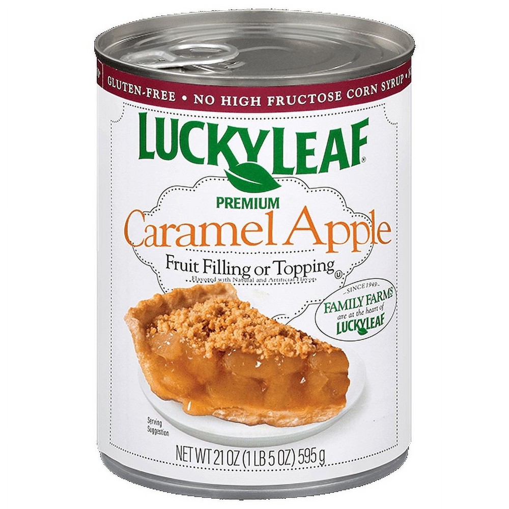 (4 pack) Premium Caramel Apple Fruit Filling 21oz Can