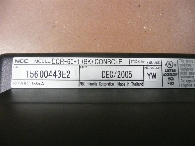 NEC DCR-60-1 / 780060 Console