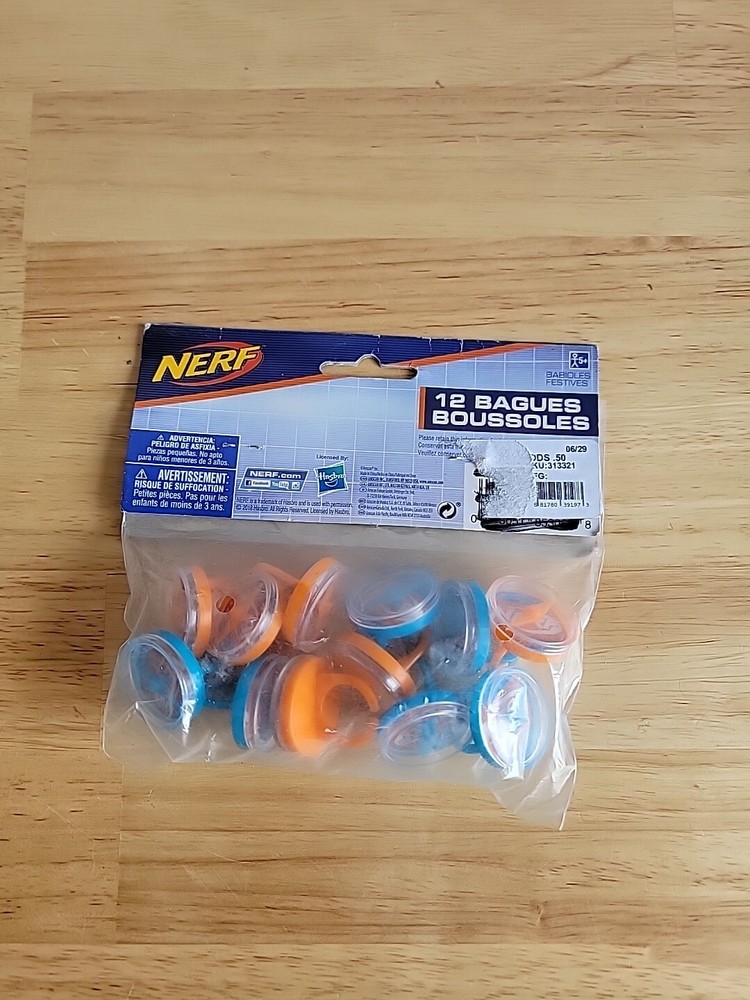 Nerf 12 Compass Rings New Sealed