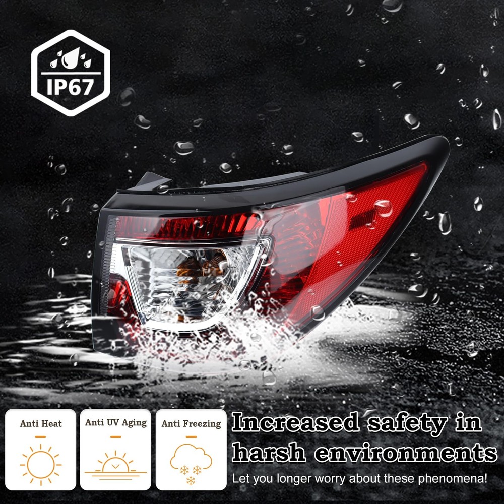 KAMDKI Right Passenger Side Tail Light Assembly