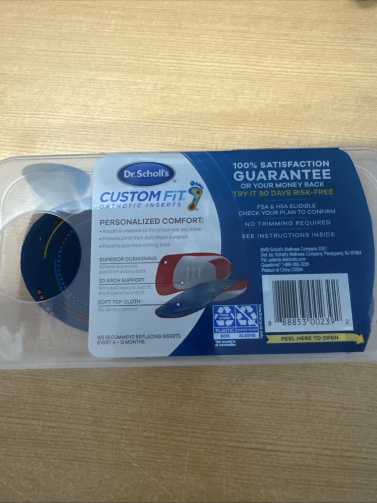 Dr. Scholl's CUSTOM FIT CF410 Orthotic Insert Foot Mapping Technology
