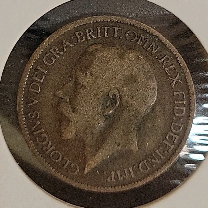 1917 Great Britain Half Penny