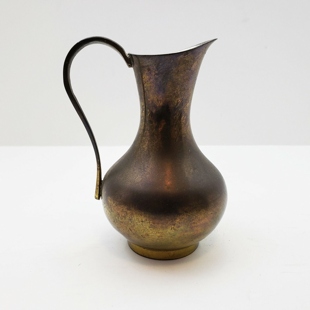 Small Brass Pitcher 4.5" High EUC