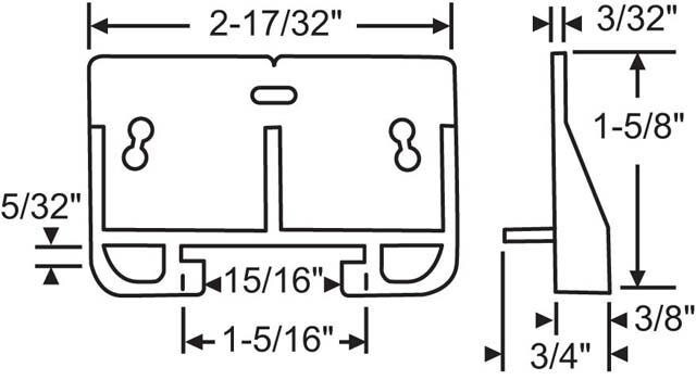 Strybuc Drawer Guide Old KD-14 45-14
