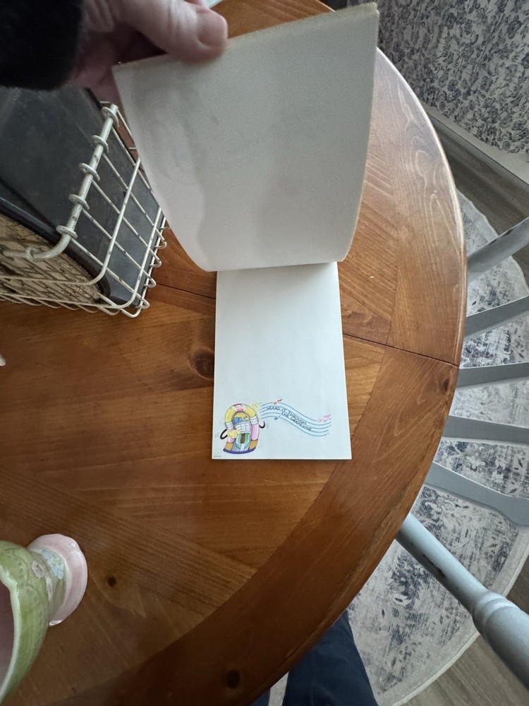 Vintage 1987 “For The Record” Notepad
