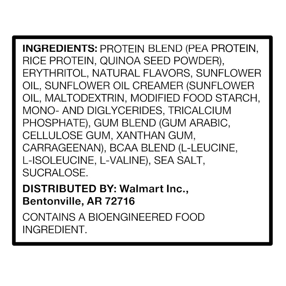 Equate Plant-Based Protein Supplement, Smooth Vanilla, 13.4 Ounces