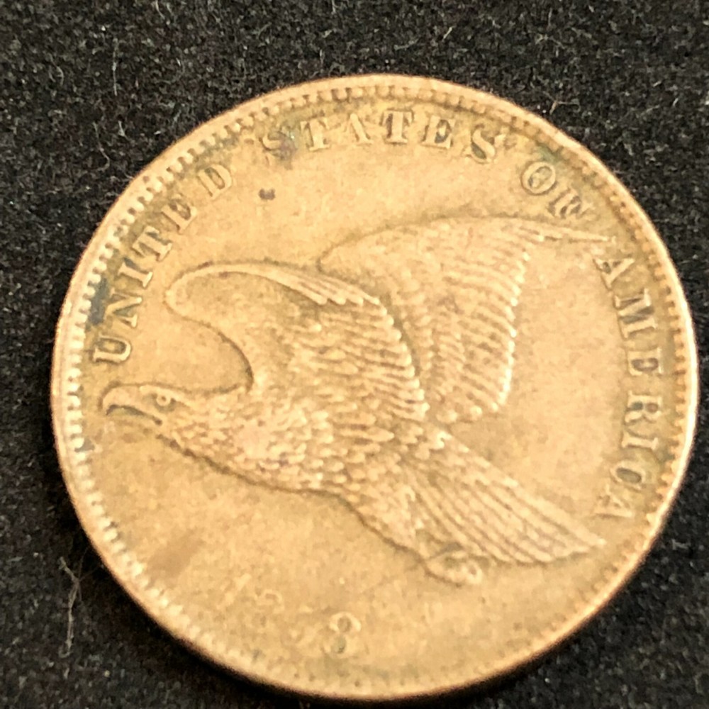 1858 FLYING EAGLE PENNY CENT #68J