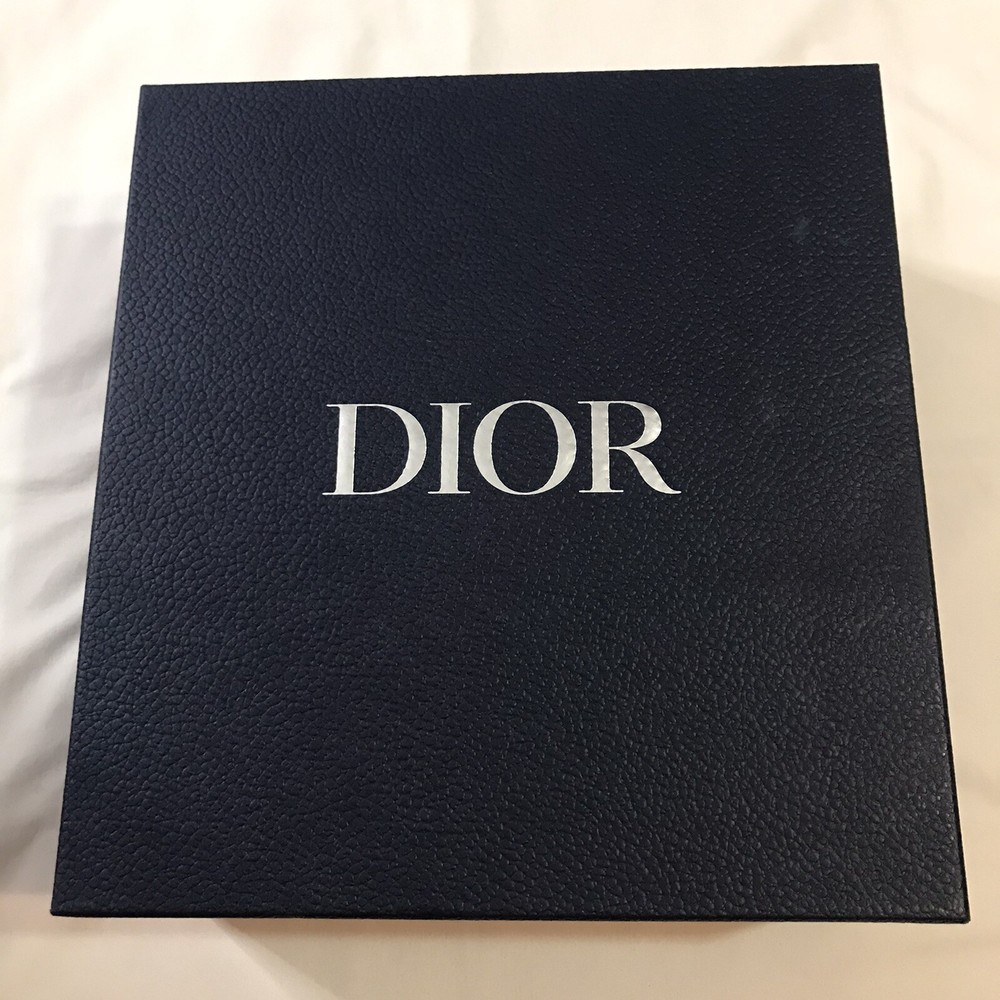 Dior Empty Box 12.25x11.25x5.25 Blue Textured Tissue Gift Storage