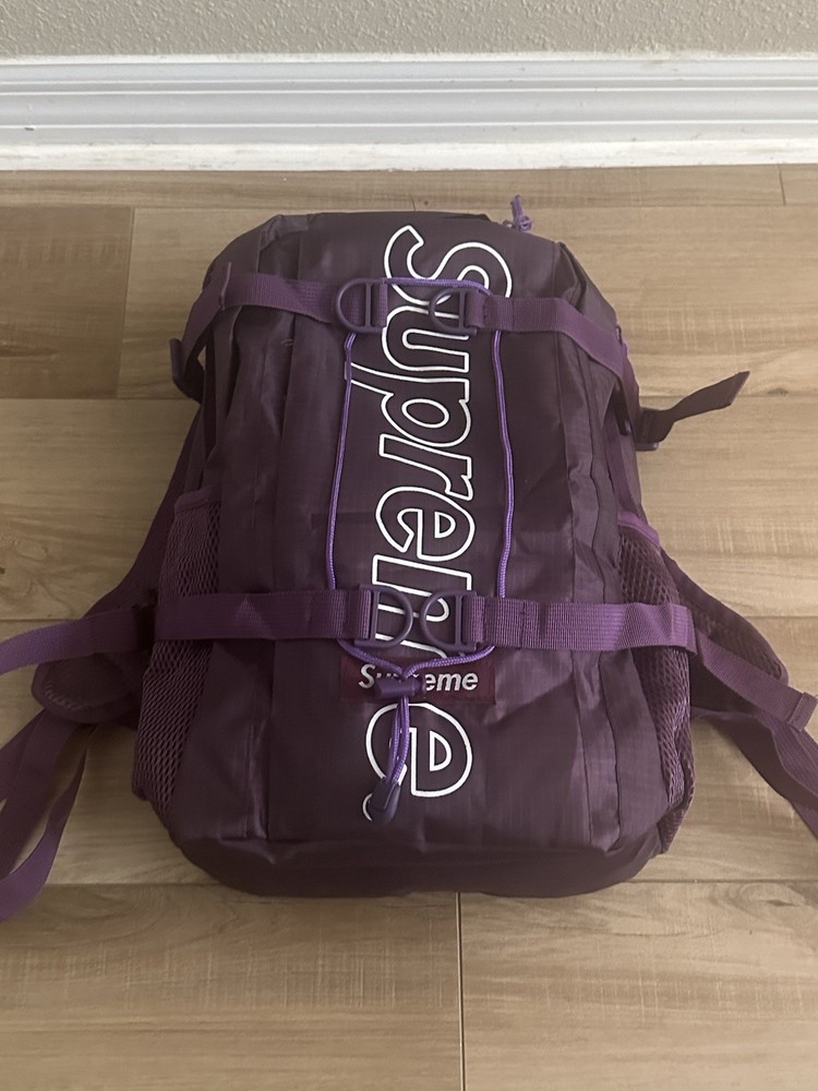 Purple supreme backpack