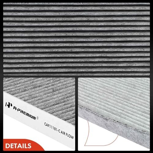 2-PC Engine & Cabin Air Filter with Activated Carbon Compatible with