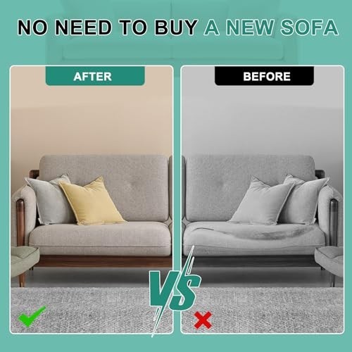 FOUXTEL Extra Thickness 5 Layer Couch Cushion Replacement, 24"x24"x6" Sofa Cushi