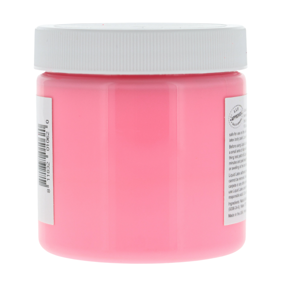 Fluorescent Pink 4 Fl Oz Liquid Latex Body Paint, GLOWS UNDER BLACKLIGHT!