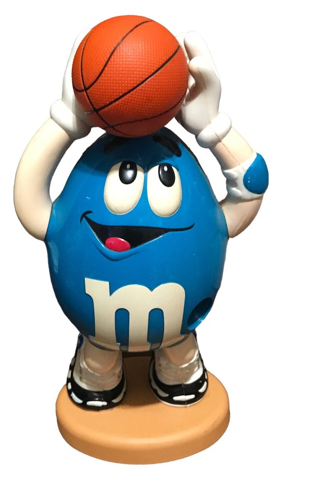 M&Ms Blue Basketball Candy Dispenser NO BOX