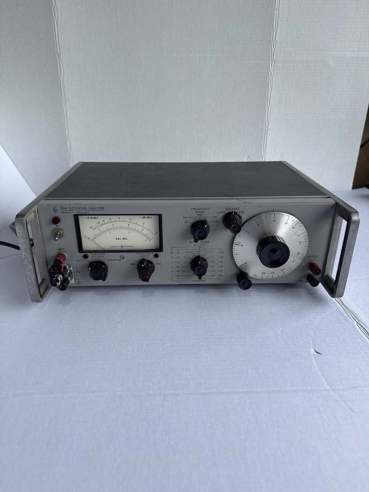 HP 331A Distortion Analyzer Hewlett Packard Vintage Audio Tester Powers On