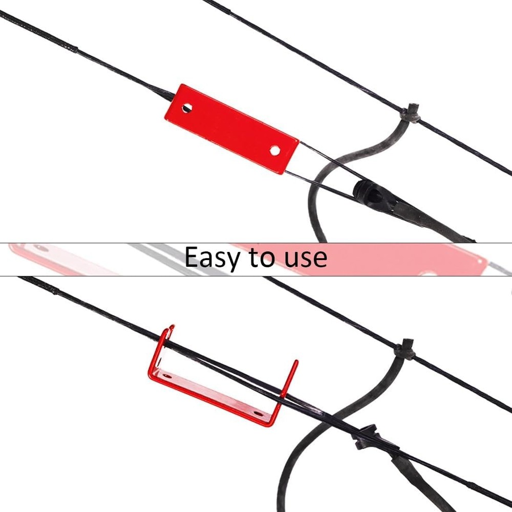Archery Bowstring Separator and Serving Thread Set Peep Sight Red