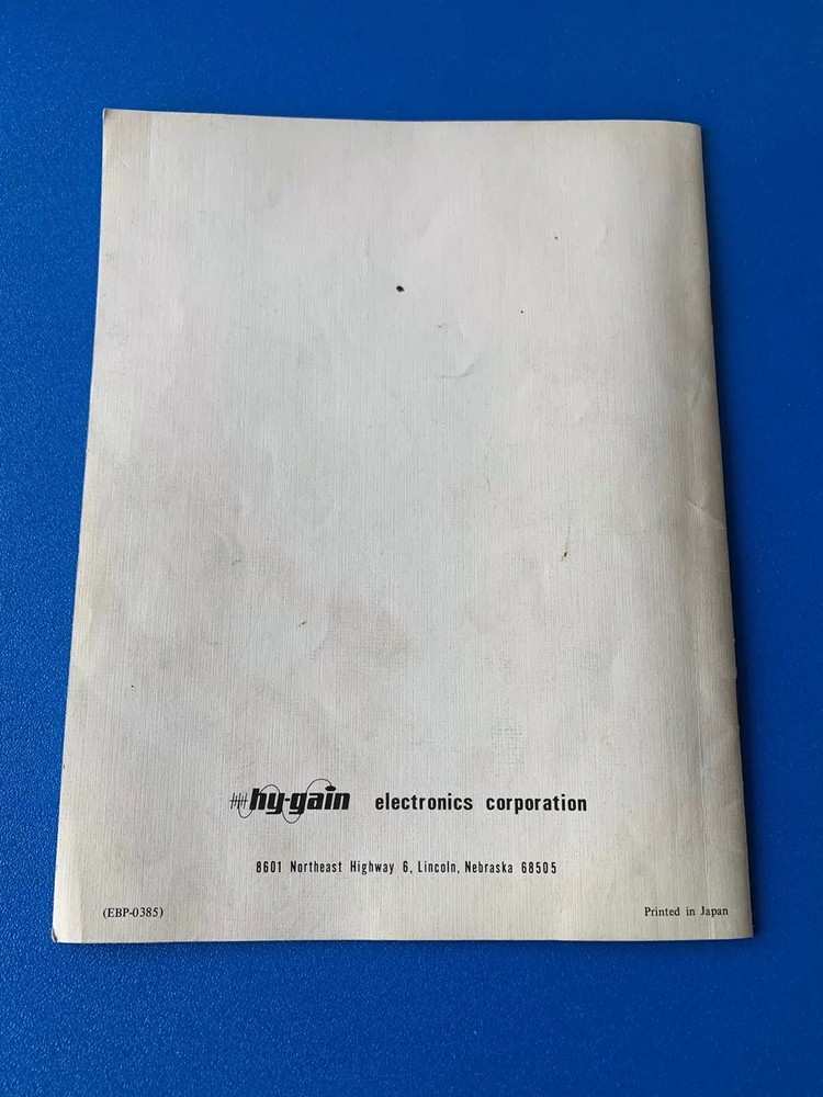 Hy-Gain Hy-Seas 656 Operating Manual