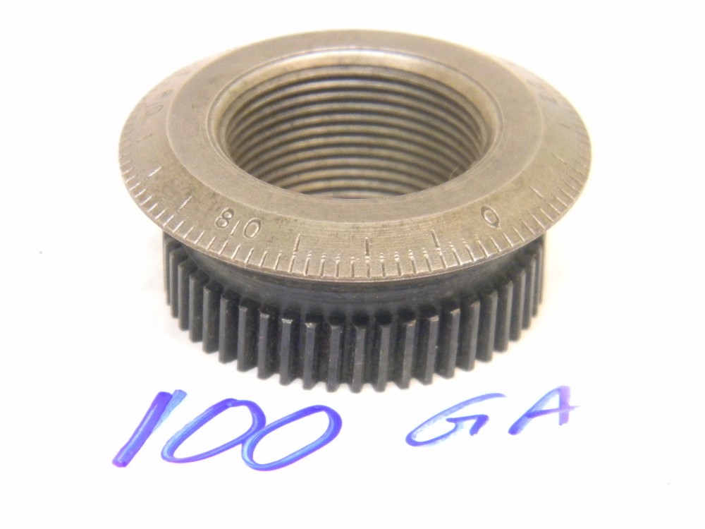 USED DEVLIEG MICROBORE GEAR ADJUST DIAL PART# 100GA