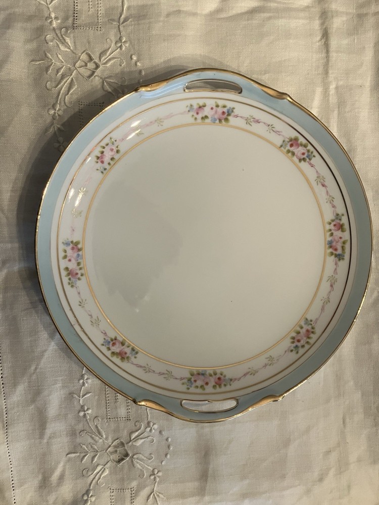 Cake Plate Hand Painted Nippon