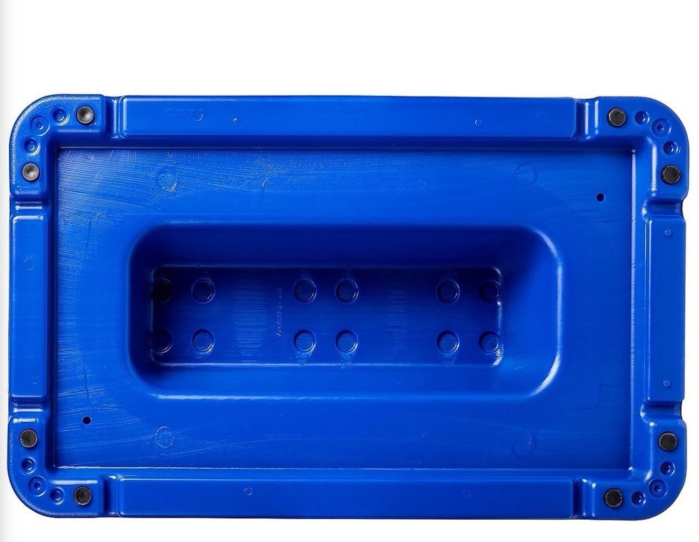 Blue Stackable Aerobic Exercise Platform: Non-Slip, Compact, 250 lb Capacity