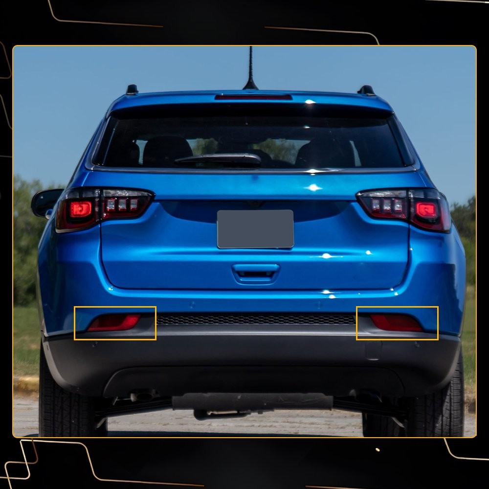 For Jeep Compass Rear Bumper Reflector 2017-2024 Pair Passenger & Driver LH & RH