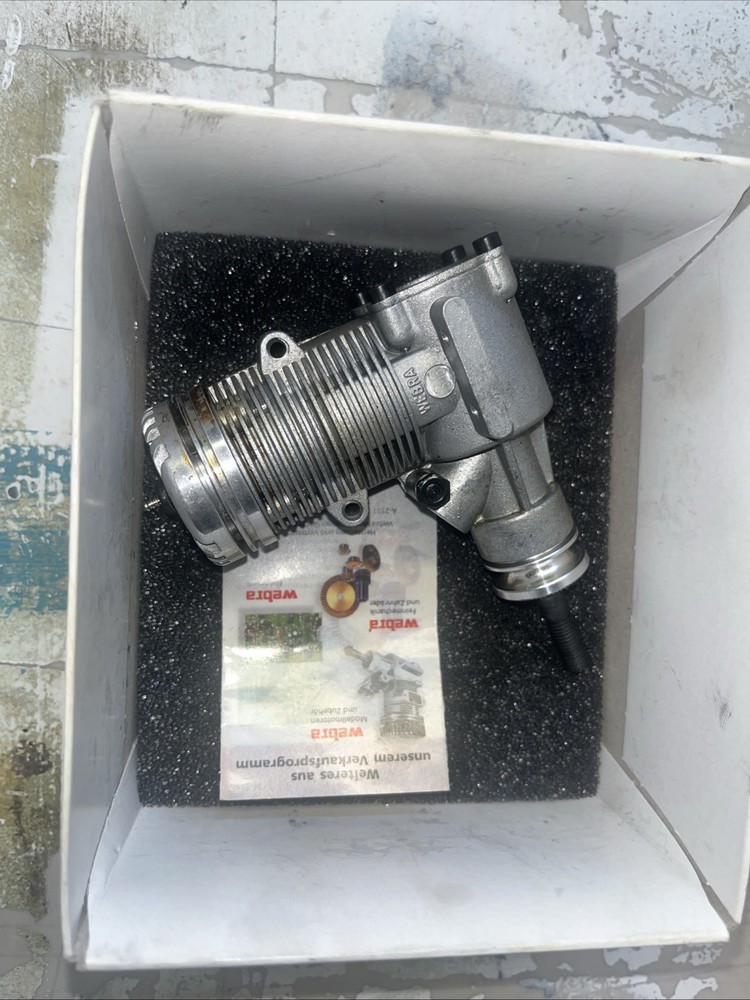 Webra size 36 RC engine with no muffler