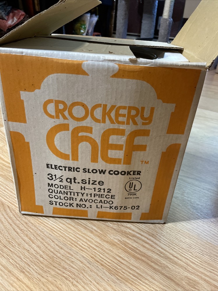 crockery chef slow cooker 3 1/2 qt