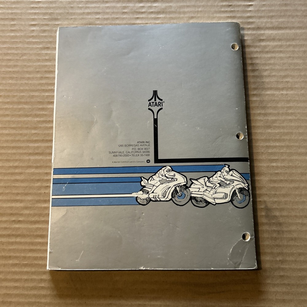 original Space Rider Atari pinball MACHINE manual