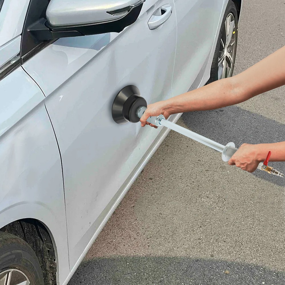 Silver Air Pneumatic Dent Puller Pneumatic Puller Hammer with 3 Suction Cups