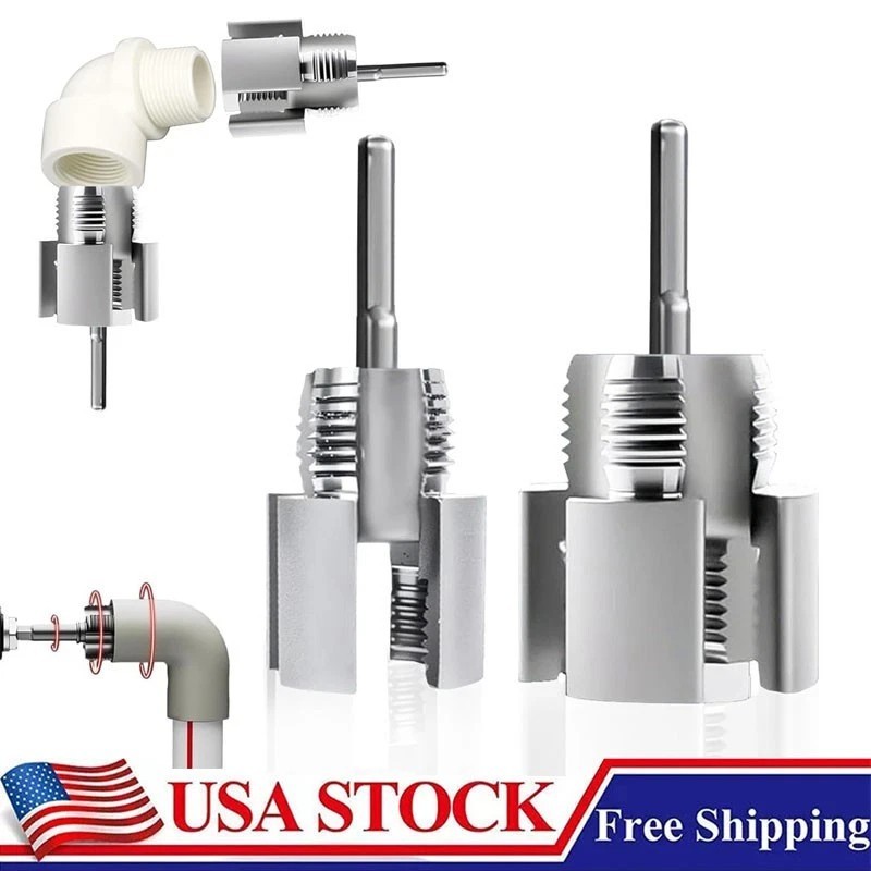 2pcs Integrated Internal & External Pipe Threading-Tool,PVC Pipe Threader Kit